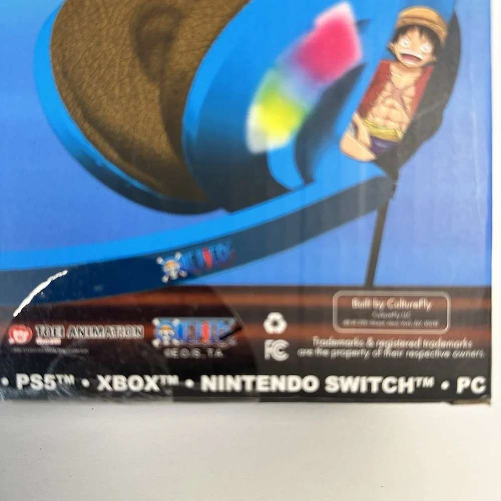 One Piece Wired Gaming Headset LED Lights PS4 PS5 Xbox Switch PC Luffy